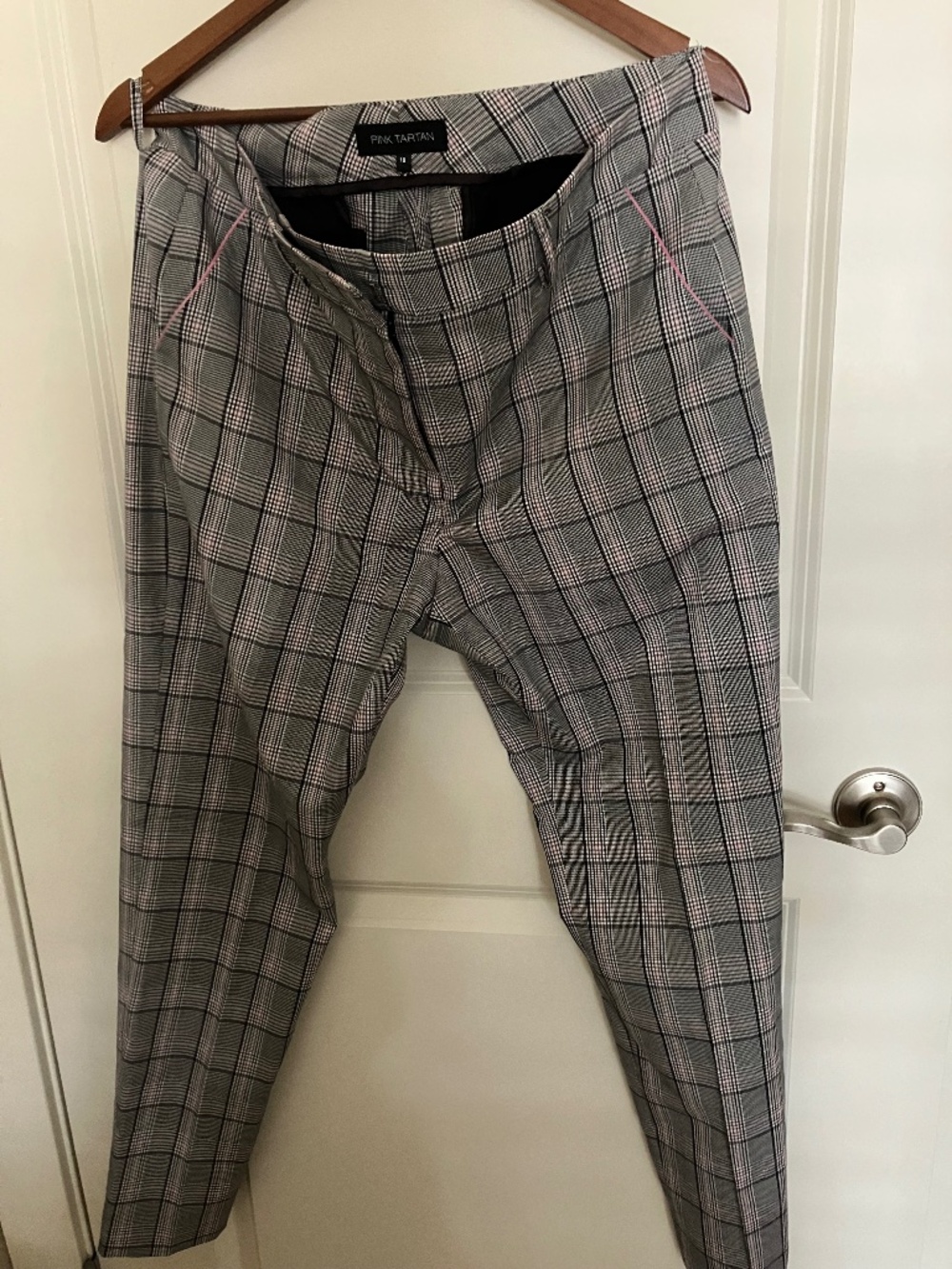 Pink Tartan Plaid Trousers - New never worn